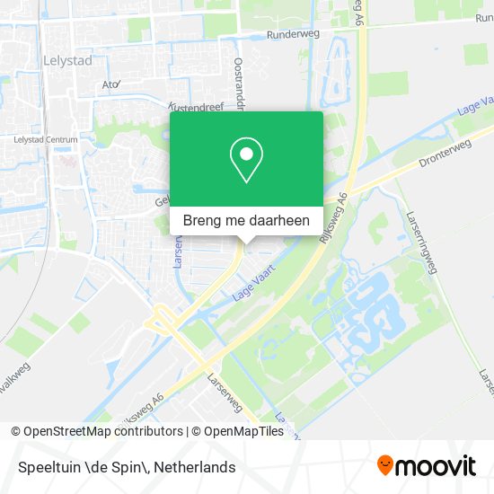 Speeltuin \de Spin\ kaart