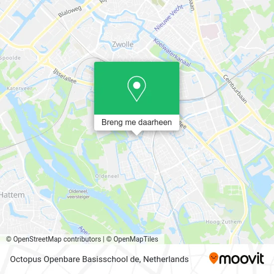 Octopus Openbare Basisschool de kaart