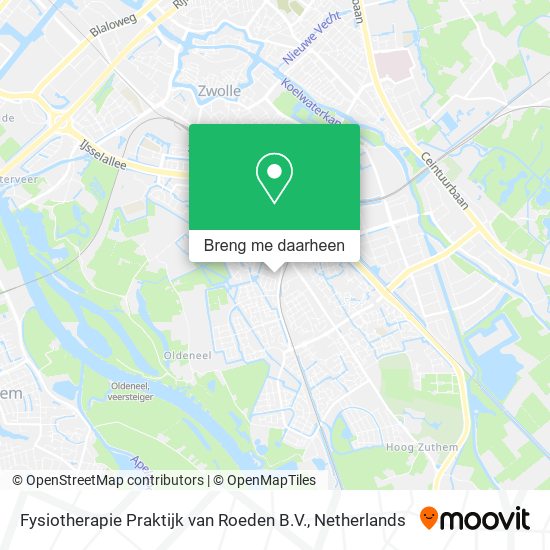 Fysiotherapie Praktijk van Roeden B.V. kaart