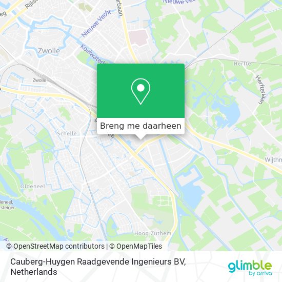 Cauberg-Huygen Raadgevende Ingenieurs BV kaart