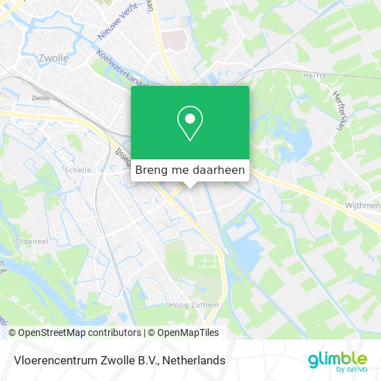 Vloerencentrum Zwolle B.V. kaart