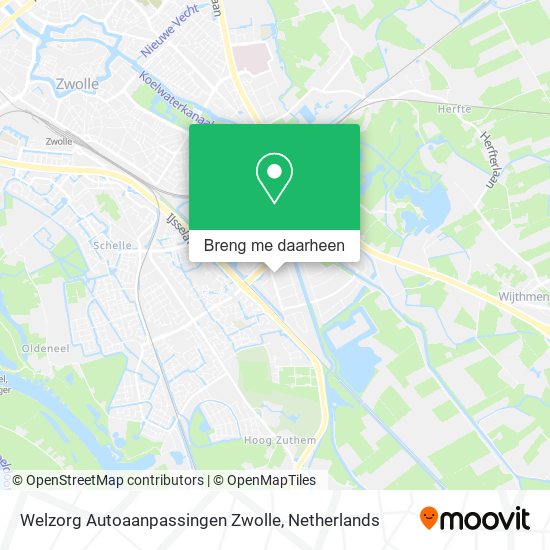 Welzorg Autoaanpassingen Zwolle kaart