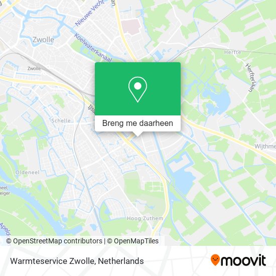 Warmteservice Zwolle kaart