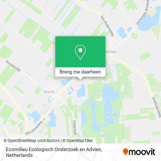 Ecomilieu Ecologisch Onderzoek en Advies kaart