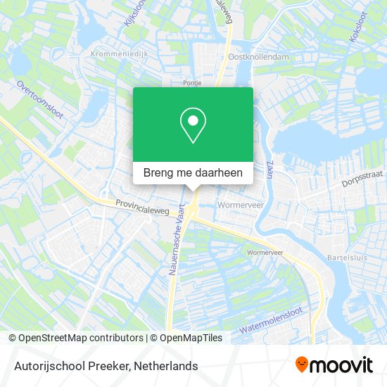 Autorijschool Preeker kaart