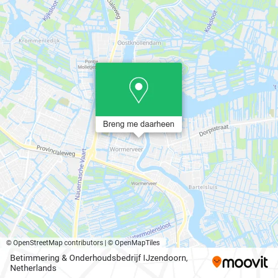 Betimmering & Onderhoudsbedrijf IJzendoorn kaart