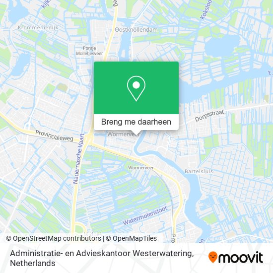 Administratie- en Advieskantoor Westerwatering kaart