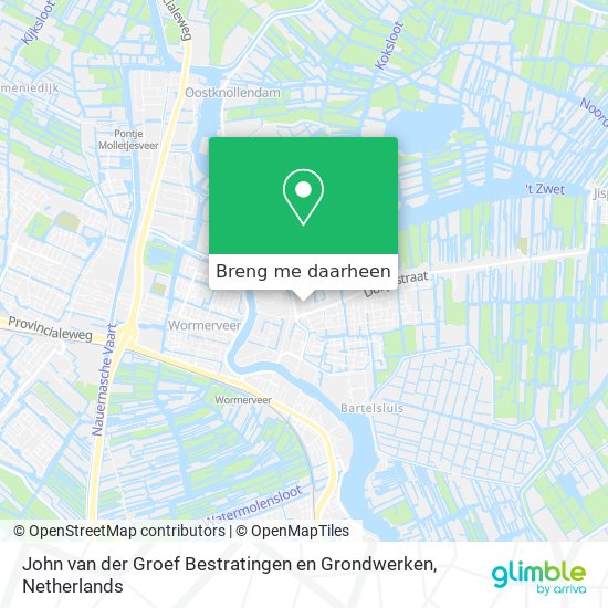 John van der Groef Bestratingen en Grondwerken kaart