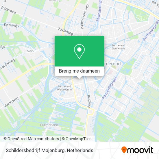 Schildersbedrijf Majenburg kaart