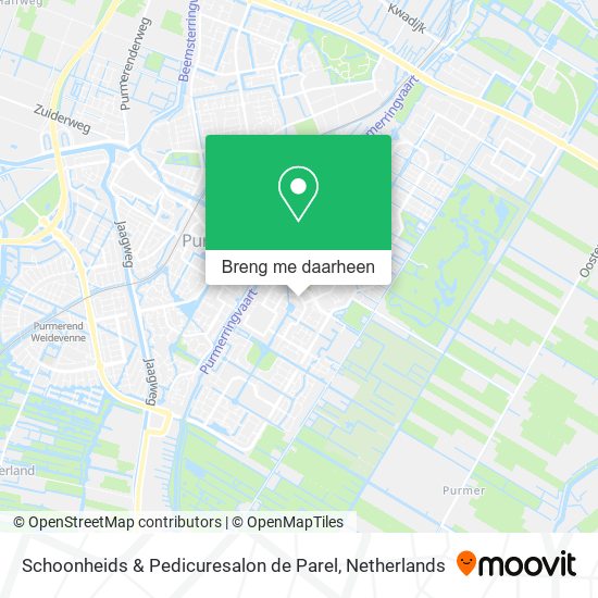 Schoonheids & Pedicuresalon de Parel kaart