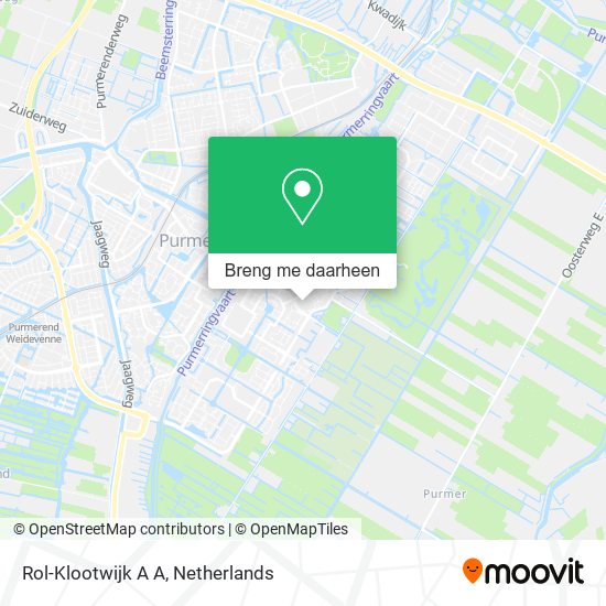 Rol-Klootwijk A A kaart