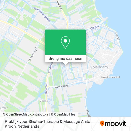 Praktijk voor Shiatsu-Therapie & Massage Anita Kroon kaart