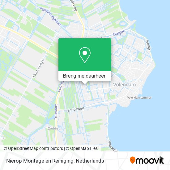 Nierop Montage en Reiniging kaart