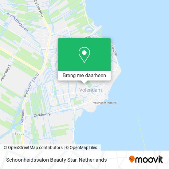 Schoonheidssalon Beauty Star kaart