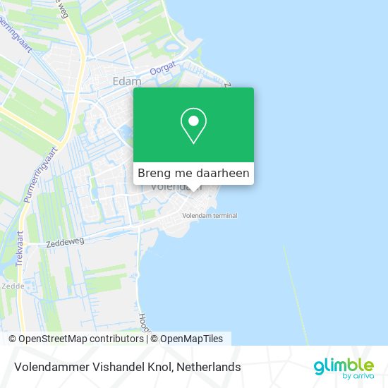 Volendammer Vishandel Knol kaart