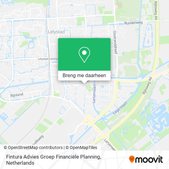 Fintura Advies Groep Financiële Planning kaart