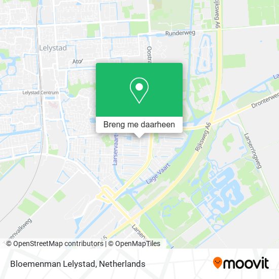 Bloemenman Lelystad kaart