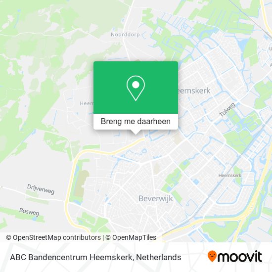 ABC Bandencentrum Heemskerk kaart