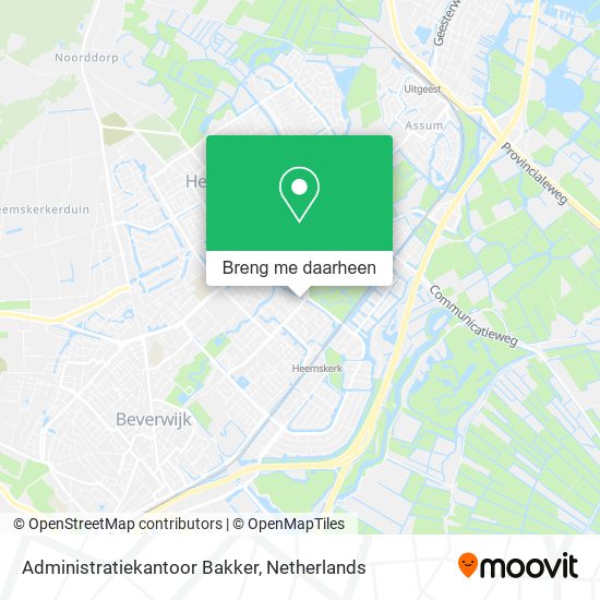 Administratiekantoor Bakker kaart