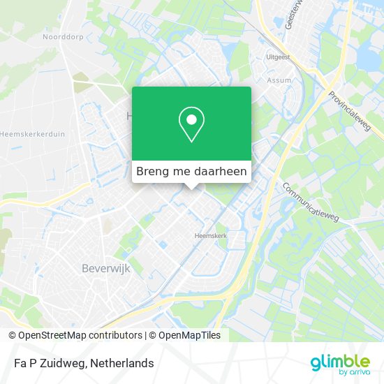 Fa P Zuidweg kaart