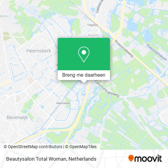 Beautysalon Total Woman kaart