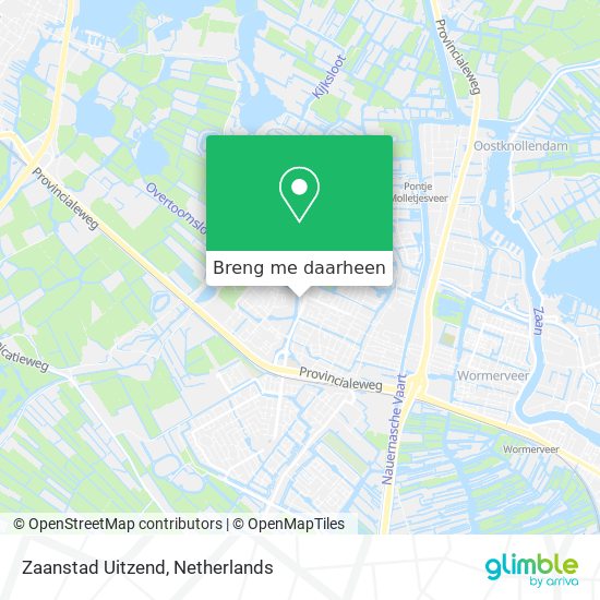 Zaanstad Uitzend kaart