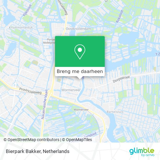 Bierpark Bakker kaart