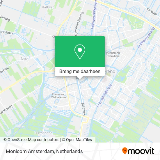 Monicom Amsterdam kaart