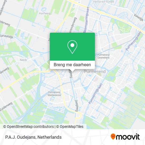 P.A.J. Oudejans kaart