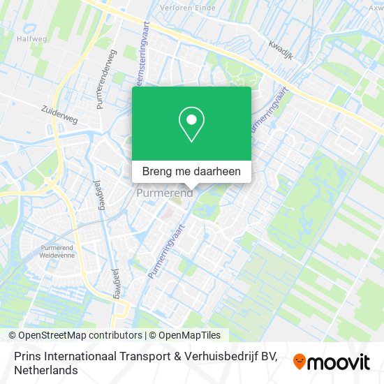 Prins Internationaal Transport & Verhuisbedrijf BV kaart