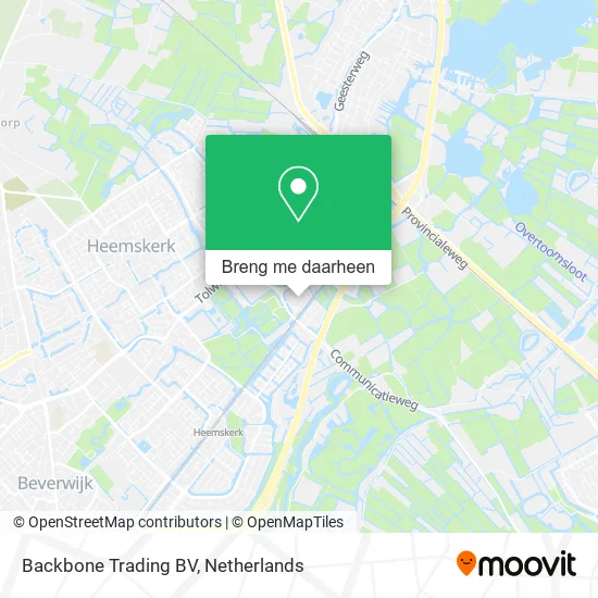 Backbone Trading BV kaart