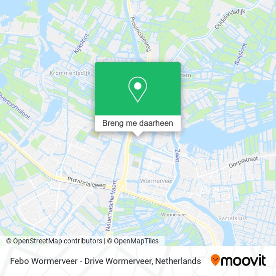Febo Wormerveer - Drive Wormerveer kaart