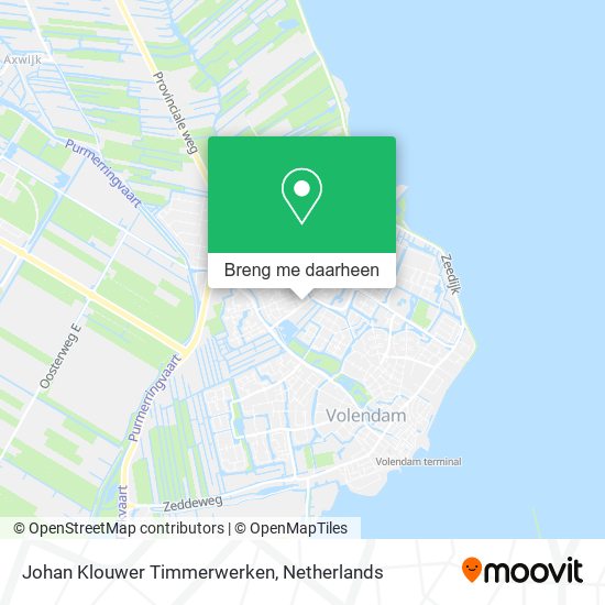 Johan Klouwer Timmerwerken kaart