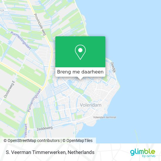 S. Veerman Timmerwerken kaart