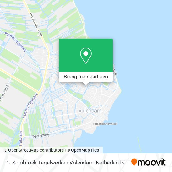 C. Sombroek Tegelwerken Volendam kaart