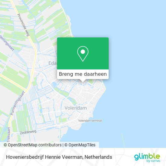 Hoveniersbedrijf Hennie Veerman kaart