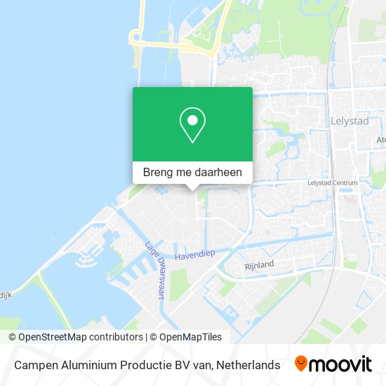 Campen Aluminium Productie BV van kaart