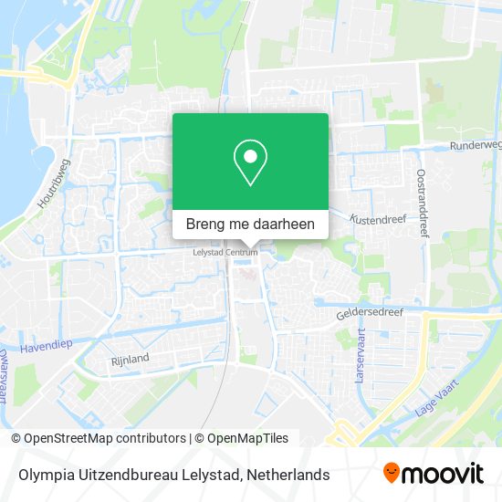 Olympia Uitzendbureau Lelystad kaart