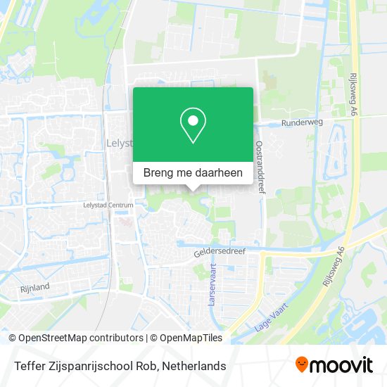 Teffer Zijspanrijschool Rob kaart