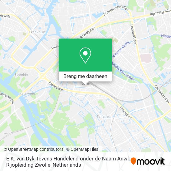 E.K. van Dyk Tevens Handelend onder de Naam Anwb Rijopleiding Zwolle kaart