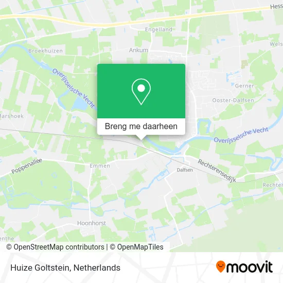 Huize Goltstein kaart