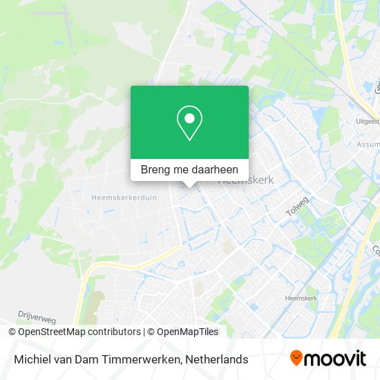 Michiel van Dam Timmerwerken kaart