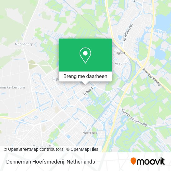 Denneman Hoefsmederij kaart