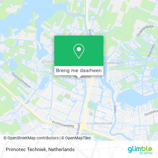 Primotec Techniek kaart