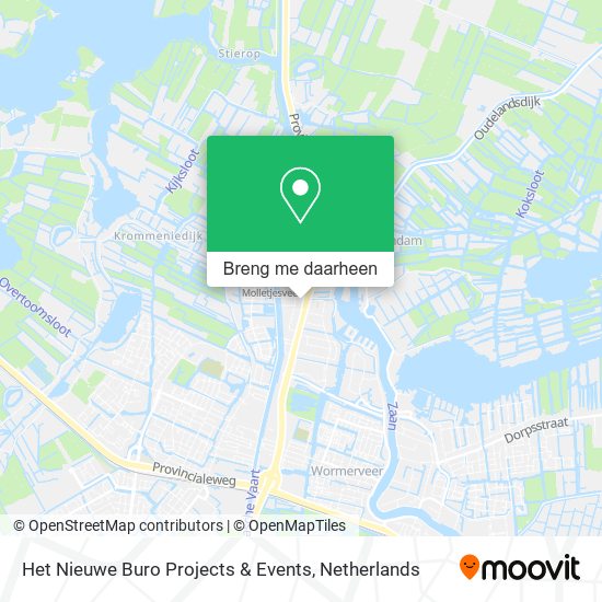 Het Nieuwe Buro Projects & Events kaart