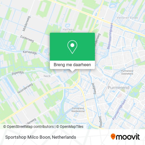 Sportshop Milco Boon kaart