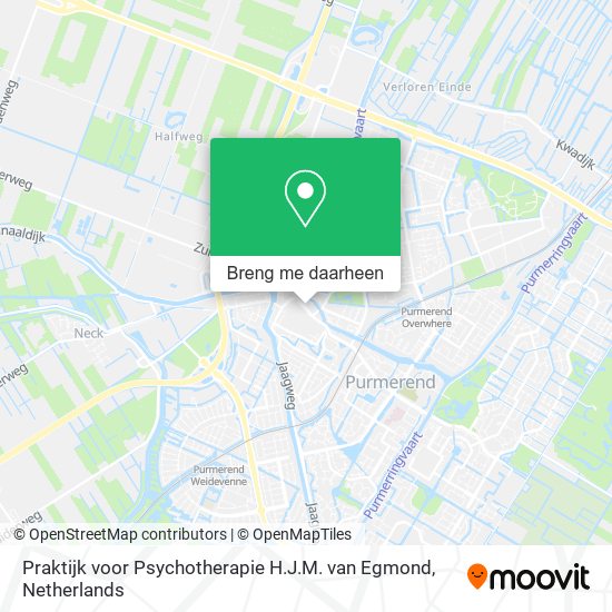 Praktijk voor Psychotherapie H.J.M. van Egmond kaart