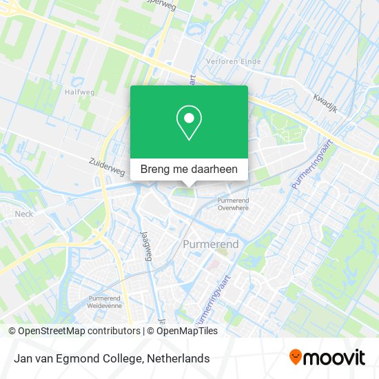 Jan van Egmond College kaart