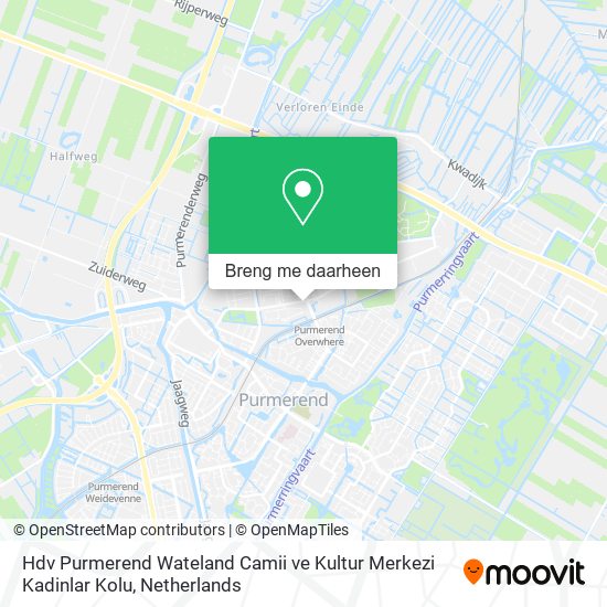 Hdv Purmerend Wateland Camii ve Kultur Merkezi Kadinlar Kolu kaart