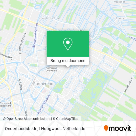 Onderhoudsbedrijf Hoogwout kaart